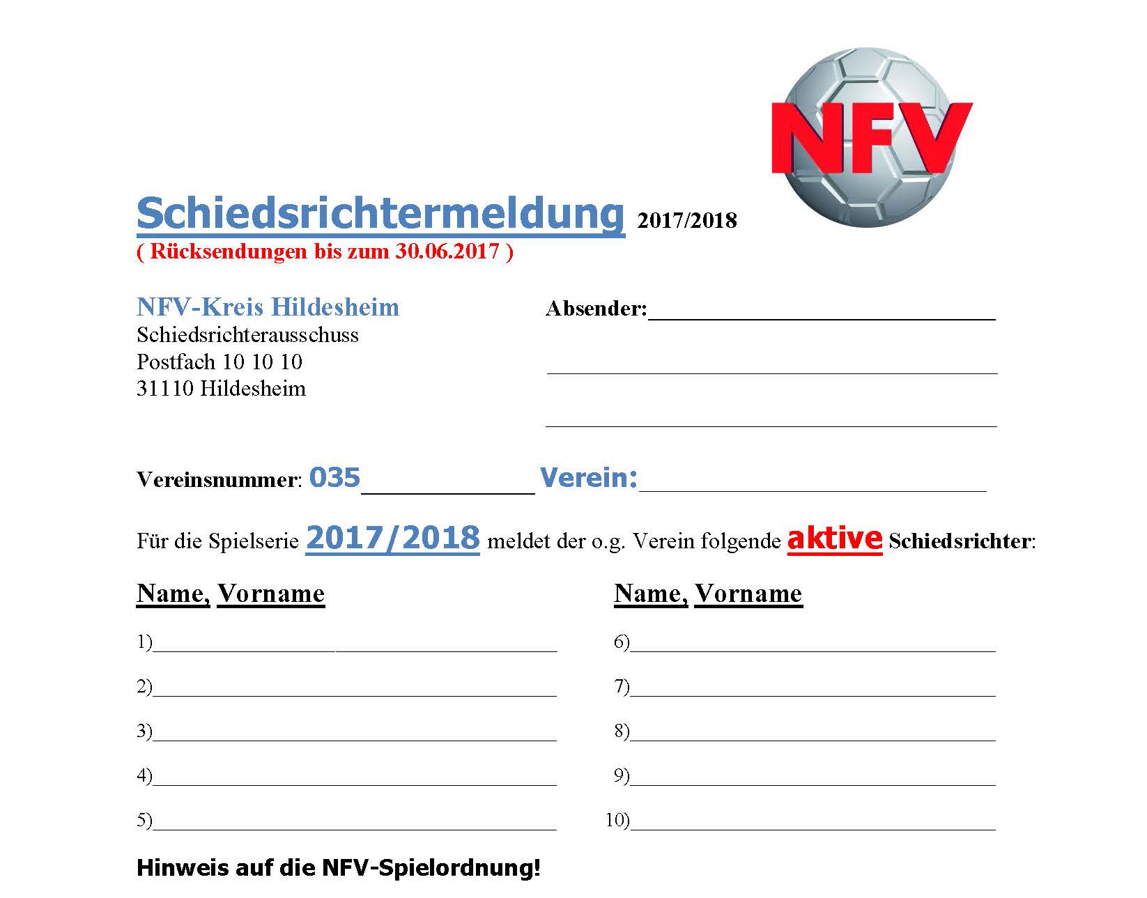 SR-Meldung
