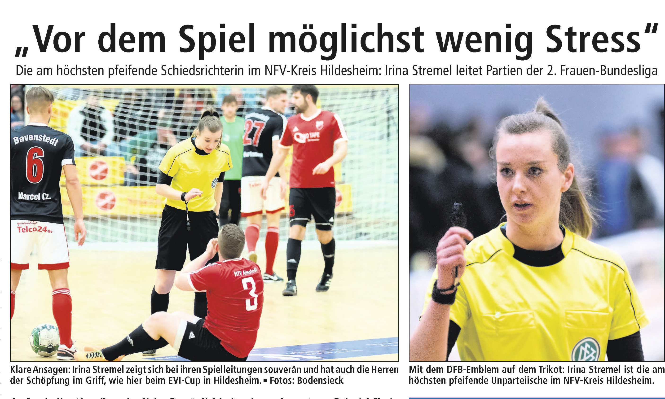 Höchstpfeifende Schiedsrichterin aus Hildesheim: Irina Stremel