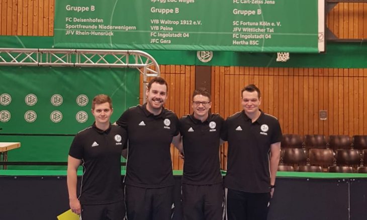 Julian Eberhardt und Florian Deckwert beim Futsal Junioren Finale DFB 2019