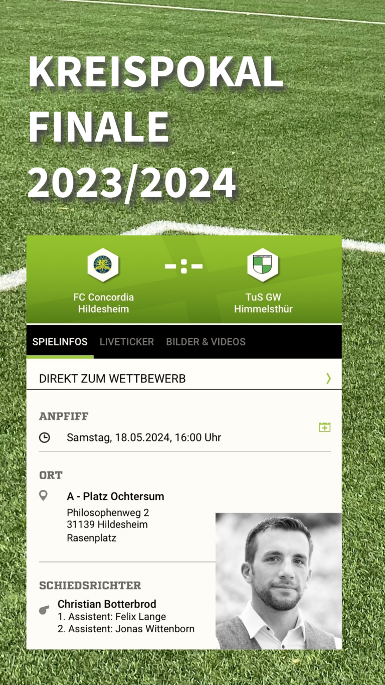 SR im Kreispokal-Finale 2023/2024 ist Christian Botterbrod, SVE Ottbergen